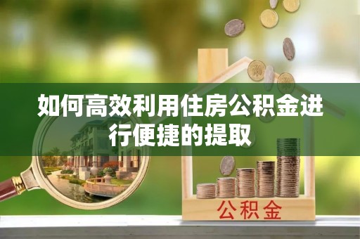 巴林右旗如何高效利用住房公积金进行便捷的提取